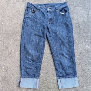 YUVA cuffed cropped jeans 8